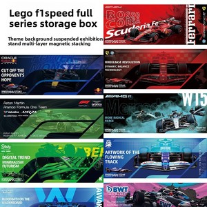 Boîte de rangement empilable en acrylique haute transparence pour vitrines Speed Champions F1 77242, 77244 et 77251 - Product Image 3