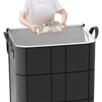 Sac de rangement en cube non tissé épaissi pour grands panneaux, portable, résistant à l'usure et anti-poussière, organisateur de literie pour dortoirs et déménagements