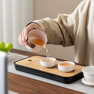 Service à thé <span class=keywords><strong>de</strong></span> voyage en céramique rustique, une théière et deux tasses, portable pour l'extérieur, <span class=keywords><strong>cadeau</strong></span> d'affaires personnalisable - Product Image 5
