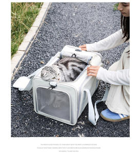<span class=keywords><strong>2026</strong></span> थोक पोर्टेबल सक्षम पालतू वाहक बड़े क्षमता वाले हाथ से रखे बैग बाहर के लिए दो छोटे कुत्तों की बिल्लियों को फिट करता है - Product Image 2