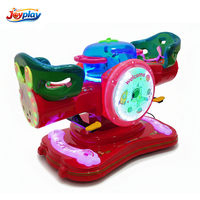 Manège à bascule double populaire avec éclairage LED, machine à bascule électrique à monnayeur pour enfants, idéal pour les zones de jeux pour enfants
