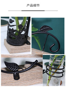 Desktop Metal Tree <b>Photo</b> <b>Frame</b> <b>Double</b> Side Picture Holds 2pcs 4x6 Inch Vertical Pictures With Hydroponics Plants Glass - Product Image 2