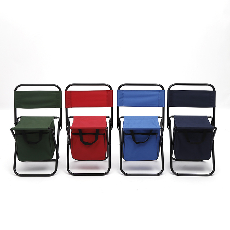 Уличный многофункциональный складной стул, повседневный простой стул для рыбалки и кемпинга с сумкой-холодильник, стулья для газона