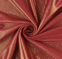 Tissu décoratif de scène imperméable à double face à pois en Spandex/Polyester avec effet métallisé