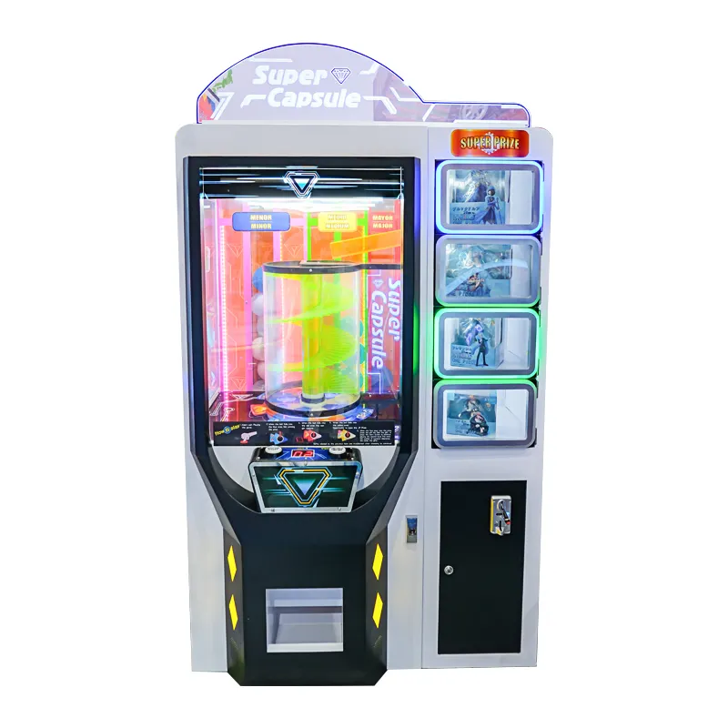 Игровой автомат для лотерейных игр с монетами и суперкапсулами