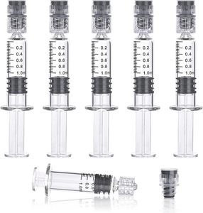 Flacon en verre avec bouclier en plastique pour aiguille, flacon stérile scellé pour sérum de beauté, médicaments et soins personnels - Product Image 1