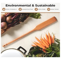 Pagaie en bois pour la cuisson Cuillère en bois longue et robuste pour grands pots Pagaie d'agitation en bois