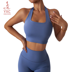 Sexy senza schienale elastico traspirante pelle amichevole corsa allenamento palestra <span class=keywords><strong>abbigliamento</strong></span> vendita calda vuoto da donna reggiseno <span class=keywords><strong>sportivo</strong></span> Fitness senza schienale - Product Image 2