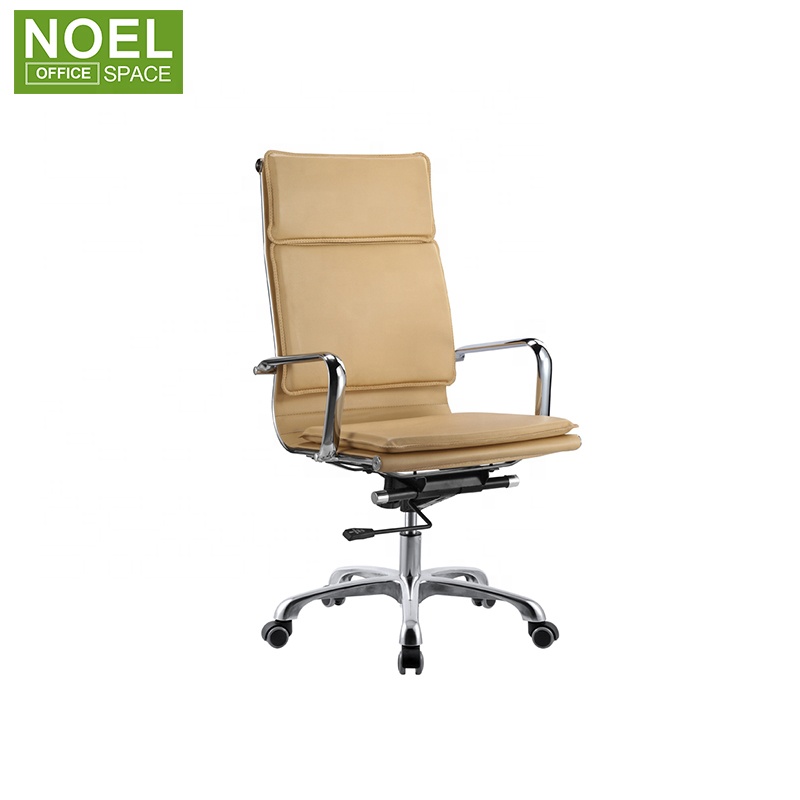 Кожаный офисный эргономичный стул с поясничной поддержкой