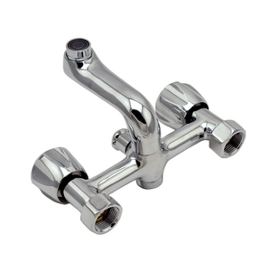 MCBKRPDIO doppio manico a parete in ottone bagno <span class=keywords><strong>doccia</strong></span> rubinetto cromato lucido acqua calda fredda miscelatore per vasca da bagno <span class=keywords><strong>doccia</strong></span> per alberghi - Product Image 4