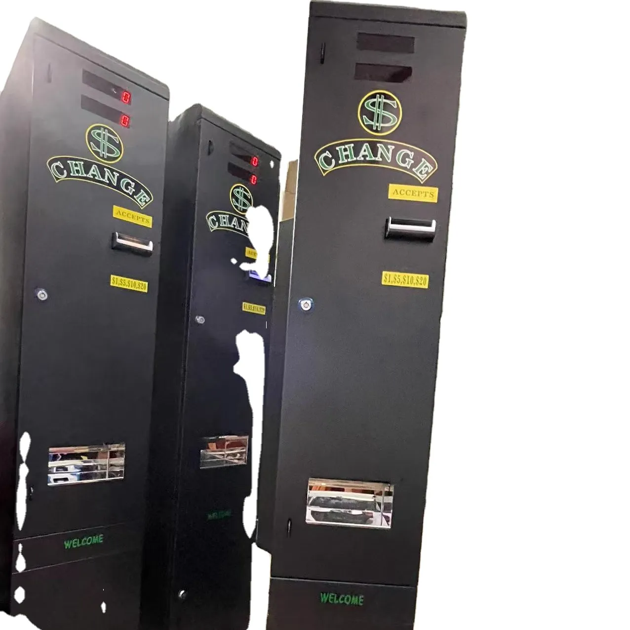 bill &coin to coin token change/changer machine for laundry machine massage chair vending machine