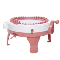 Machine à tricoter circulaire manuelle à manivelle simple pour chaussettes et gants, outil de bricolage pour enfants, facile à utiliser