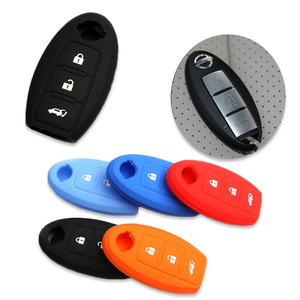Yikailing – housse de clé de voiture en Silicone, pour Nissan Teana Sylphy X Trail Qashqai Tiida Livina Murano Sunny, accessoire de Protection - Product Image 3