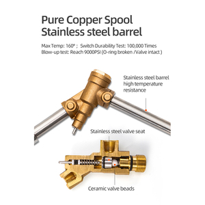 SPS 고압 세차 터보 세척 스프레이 건 긴 연장 교체 지팡이 - Product Image 4
