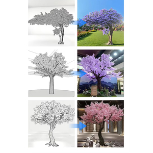 Matrimonio decorativo grande fiore albero 6m esteso artificiale ciliegio alberi per la <span class=keywords><strong>vendita</strong></span> - Product Image 5
