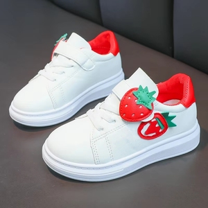 Scarpe Sportive Casual per Bambini, <span class=keywords><strong>Sneakers</strong></span> Leggere con Punta Arrotondata, Comode Scarpe <span class=keywords><strong>Bianche</strong></span> a Suola Piatta per Ragazzi e Ragazze - Product Image 5