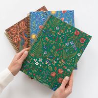 Carnets à spirale personnalisés 7x10 6x9, couverture rigide en papier, lignés, avec dorure à chaud et finition mate