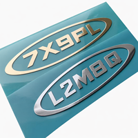 Autocollant métallique personnalisé de qualité supérieure, autocollant de transfert imperméable, adhésif puissant, étiquette de logo pour ordinateur portable, téléphone, voiture, branding