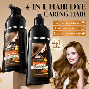 Tinta per <span class=keywords><strong>Capelli</strong></span> Permanente 4-in-1 Nutriente con Olio di Argan, Lunga Durata, Colori Nero/Caffè/Castano, OEM - Product Image 1