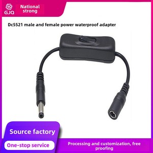 Tùy chỉnh dc5521 <span class=keywords><strong>LED</strong></span> <span class=keywords><strong>Strip</strong></span> Power Adapter điện áp thấp chuyển đổi với nam để kết nối nữ làm từ đồng nhẹ bền - Product Image 2