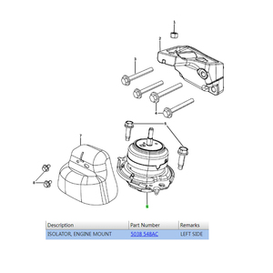 Support moteur en métal de haute qualité 68252518AA 3.0/3.6L pour Jeep Grand Cherokee 11-24 - Pièces détachées - Product Image 4