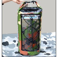Sac à dos sec étanche pour l'extérieur 10L 20L 30L PVC Ocean Pack pour le camping randonnée Kayak flottant Portable Wet Pack Boating