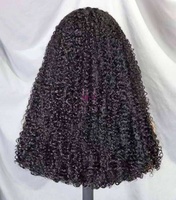 Perruques en cheveux humains bruts, coupe Pixie bouclée, cuticules alignées, sans colle, Lace Front, avec dentelle HD, pour la vente en gros