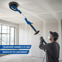 Ponceuse girafe professionnelle à vitesse variable 820W pour plaques de plâtre et plafonds
