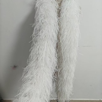 Boa en plumes d'autruche colorées de qualité supérieure 1-30 plis, lourd et moelleux, pour costume, châle, déguisement de carnaval, robe de soirée, décoration de robe de mariée
