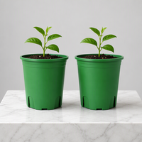 Grands pots suspendus en PP durables avec trou de drainage pour plantes d'intérieur/extérieur, pot de fleurs moderne en plastique pour jardin