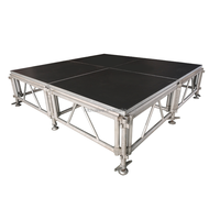 Plateforme de scène mobile, certifiée TUV CE, cadre en alliage d'aluminium, plateau en verre renforcé, capacité de charge de 750 kg/m, assemblage rapide pour