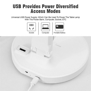 Lámpara de Mesa Táctil Recargable por USB, Moderna, Plegable, LED, Regulable, para Estudio, Sala de Estar, con Capacidad de Carga - Product Image 5