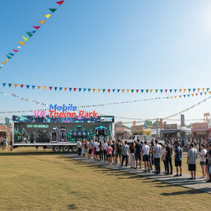 Parc à thème VR mobile, solutions VR, équipement de simulateur de course de camions OEM ODM, cinéma 9D à mouvement - Product Image 2