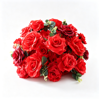 Boule de fleurs suspendue légère, facile à installer, boule florale artificielle pour la décoration d'événements