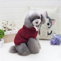 Hochwertiger Hund Winter Strick Haustier Hund Pullover Großhandel Haustier Kleidung Klassische Warme Winter Vier Beine Haustier Hunde Plüsch Pullover Mäntel