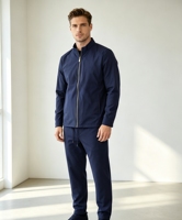 Survêtement noir unisexe avec logo, tenue de jogging technique, survêtement de football ample, survêtement décontracté pour hommes