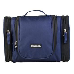 Sac de toilette suspendu personnalisé InsigniaX de bonne qualité en polyester 300D double face avec poches pour hommes, femmes et adultes - Product Image 1