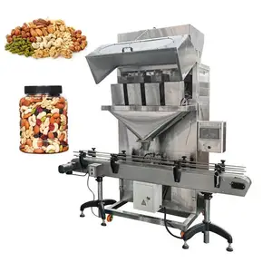 ماكينة تعبئة الطعام شبه الأوتوماتيكية سهلة الاستخدام، ماكينة تعبئة السكر والأرز 200 جم و3000 جم