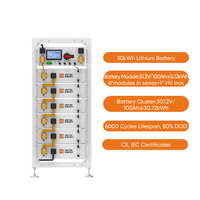 Système de stockage d'énergie solaire triphasé 30 kW 60 kWh hybride PV ESS avec panneaux bifaciaux 550 W pour applications hors réseau et sur réseau