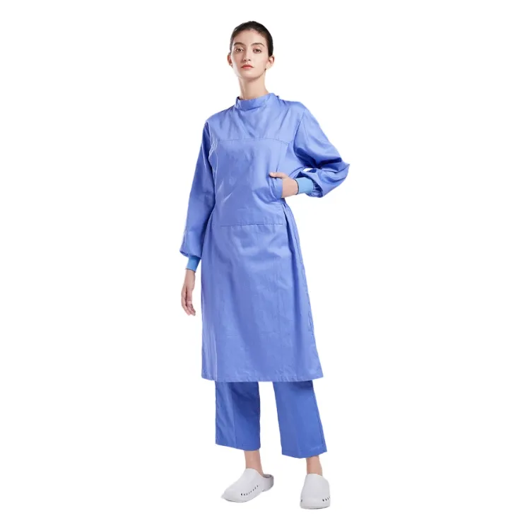 Low Price Wholesale Unisex Medical Uniform Slim Work Wear Uniform Surgical Gown Health Service Scrubs Coat White Lab Coat