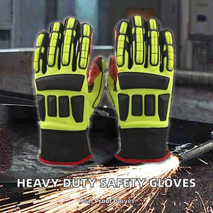 ถุงมือกันกระแทกสำหรับงานหนัก GRIP WEARS ราคาขายส่ง คุณภาพสูง ผลิตจากวัสดุ TPE ทนความร้อน - Product Image 2