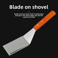 Spatule à riz Yolecen201 en acier inoxydable résistante à la chaleur, idéale pour les pains frits, les steaks plats, les crêpes et les nouilles froides