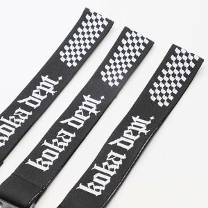 Custom JDM Racing Style Jacquard <b>Lanyard</b> with Checkered Flag Pattern Personalized <b>Car</b> Key Strap for Automotive Enthusiasts - Product Image 3