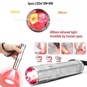 Personalizado de mano recargable 630nm 660nm 850nm <span class=keywords><strong>Led</strong></span> luz roja terapia antorcha dispositivo pluma - Product Image 2