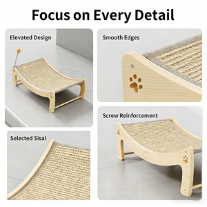 Tiragraffi per Gatti in Sisal Resistente all'Usura, Universale per Tutte le Stagioni, Grande, Reclinabile, Antigraffio, Adorabile - Product Image 4