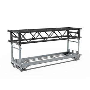 Tyler Black Powder Coated 5FT 8FT 10FT Pre-Rig Truss Aluminum Light Truss <b>Adjustable</b> Height Stackable Vertical Use - Product Image 6