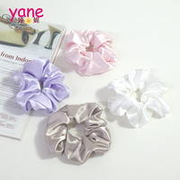 Set Ikat Rambut Satin dengan Bandana Mutiara, Aksesoris Rambut untuk Pemakaian Sehari-hari, Hadiah Pesta
