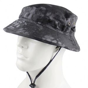 Chapeau Bob Personnalisé à Bord Étroit Camouflé Noir, Protection Solaire, Idéal pour l'Été, le Safari et la Pêche – Vente en Gros Usine - Product Image 4