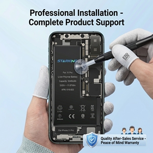 <span class=keywords><strong>Batterie</strong></span> de remplacement haute capacité personnalisée pour <span class=keywords><strong>iPhone</strong></span> <span class=keywords><strong>6</strong></span> 7 8 11 Pro 12 13 14 15 16, cellule de <span class=keywords><strong>batterie</strong></span>, puce de <span class=keywords><strong>batterie</strong></span>, câble flexible de réparation - Product Image 3