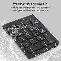 Keyboard Numerik Nirkabel Mini 2.4GHz Numpad 18 Tombol Digital Pave Numpad untuk Tablet Notebook Laptop Teller Akuntansi